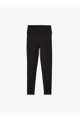 Koton Yüksek Bel Slim Fit Spor Tayt Siyah 6sak40168nk Siyah