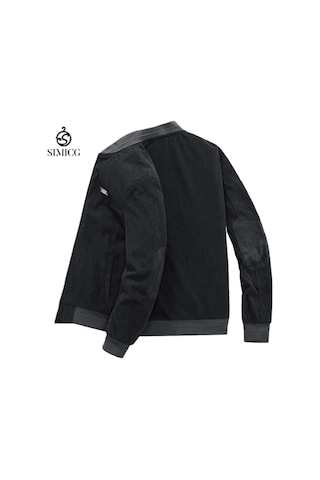 Erkek Kışlık İş Kıyafeti Bol Üst Kalın Ceket Siyah