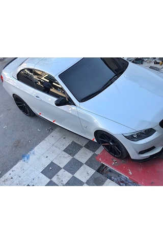 E92 E93 Marşpiyel Alt Lip - Plastik Parlak Siyah