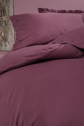 Yataş Bedding Plain Tek Kişilik Ranforce Yıkamalı Nevresim Takımı - Mürdüm