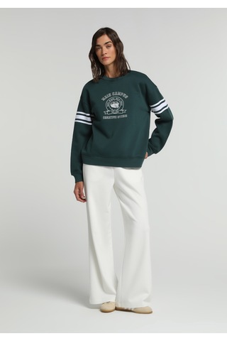 Colin's Colins Regular Fit Yuvarlak Yaka Baskılı Kadın Yeşil Sweatshirt Cl1083266 Q1.v2 Duc Duckgreen