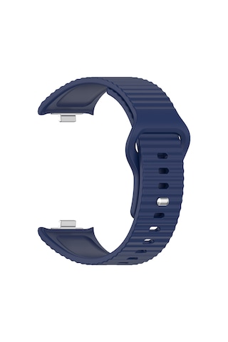 Redmi Watch 6 Silikon Kordon Tırtıklı Suya Dayanıklı Tasarım Lacivert