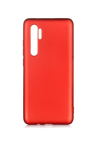 Xiaomi Mi Note 10 Lite Kılıf Zore Premier Silikon Kapak Kırmızı