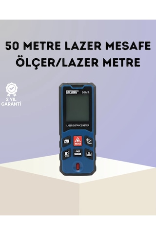 Mey Najmaddin Lazer Metre 50 Mt Hassas Ve Hızlı Ölçüm Özellikli Najmaddin 0 - 300 MM