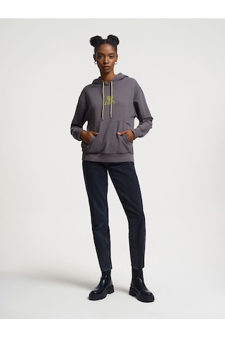 Loft Oversize Kadın Sweatshirt Antrasit