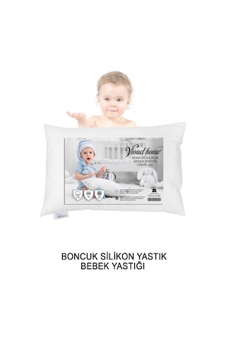 Vionel Home Antialerjik Bebek Yastık Boncuk Silikon Pamuklu Kılıf  200 G
