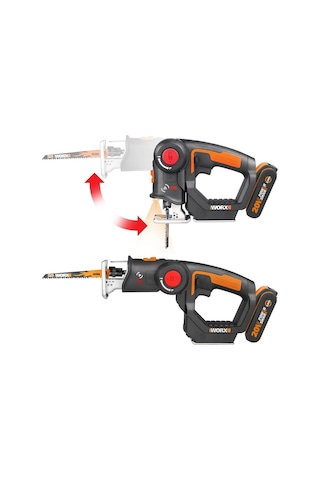 Worx WX550 20 V 2.0 Ah Li-ion Profesyonel Dekupaj ve Tilki Kuyruğu Testere