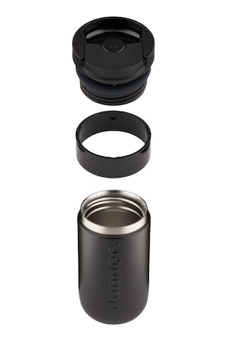 Dopper Travel Mug Yalıtımlı Termos Bardak 300 Ml - Gece Siyahı Siyah