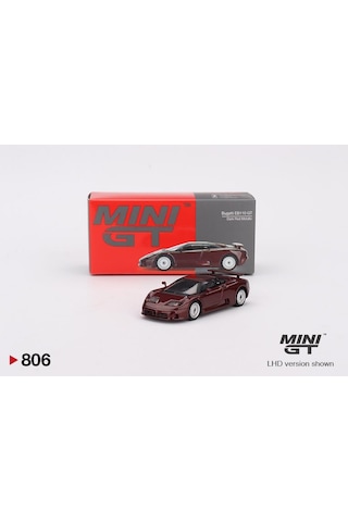 Mini Gt Bugatti Eb110 Gt Dark Red Metallic 806 Bordo