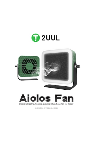 2uul Da98 Aiolos Çok Fonksiyonlu Fan Duman Emme, Hızlı Soğutma, Led Işık