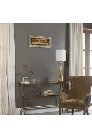 Son Akşam Yemeği Baskılı Taş Tablo 20x46