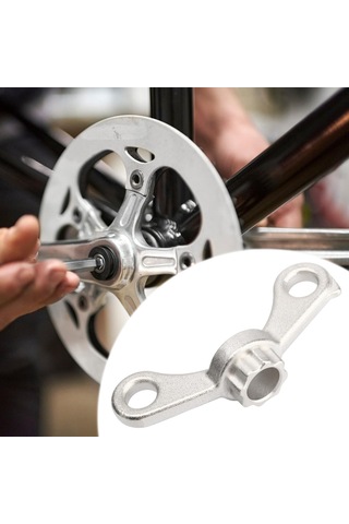 Homyl Krank Ayar Kapağı Aracı Profesyonel Anahtar Bisiklet Gümüş