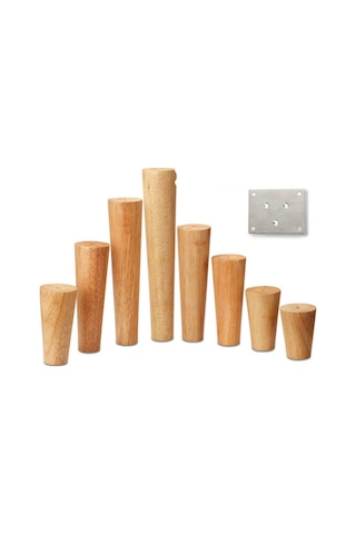 Masif Ahşap Kanepe Ayak Masa Ayak Dolabı Ayak Mobilya Sandalye Yükseltme Pedi, Boyut: 18 Cm, Stil: Dikey Ahşap Rengi Ahşap Rengi