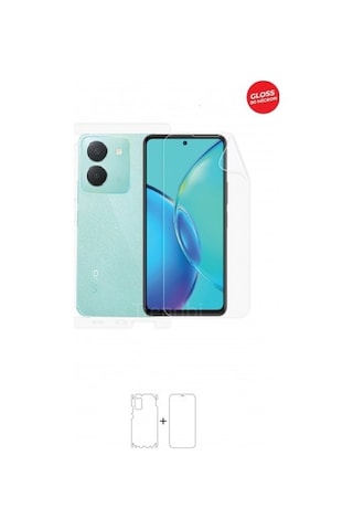 Vivo Y27s Ön, Arka Ve Yan 360 Derece Tam Kaplama Tpu Film