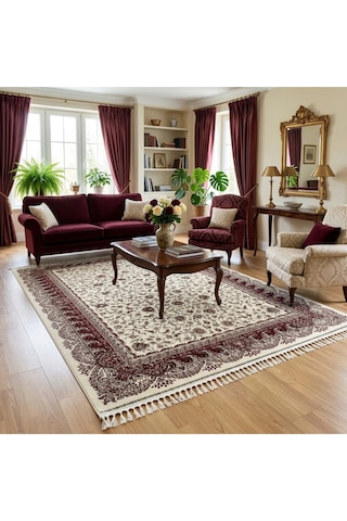 Selçuklu 200 X 300 İpek Halı Bej