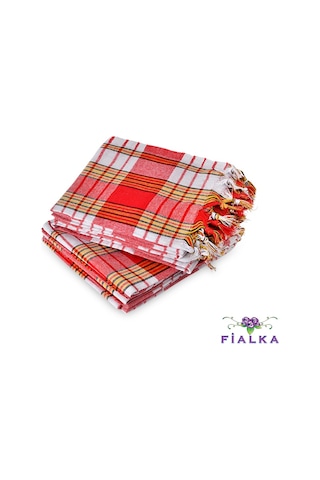 Fialka 2'li Pamuk Hamam Peştemal Seti Kırmızı Fialka 2'li Pamuk Hamam Peştemal Seti Kırmızı