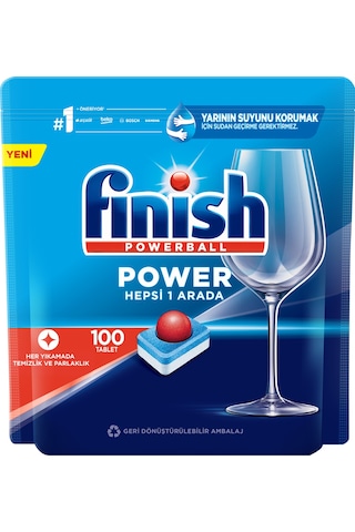 Finish Power Hepsi Bir Arada Max Bulaşık Makinesi Deterjanı 100 Tablet