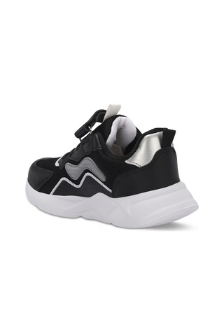 Slazenger PESO I Çocuk Cırt Cırtlı Siyah Sneaker