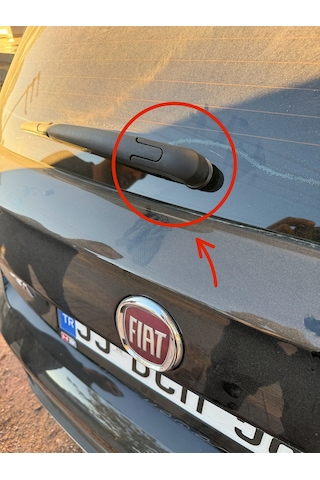 Fiat Egea Cross Arka Silecek Kapağı Arka Cam Silecek Kolu Kapağı Siyah
