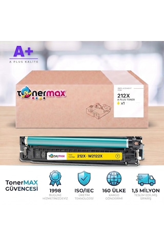 Hp 212x W2122x Sarı Uyumlu Toner A Plus / Color Laserjet Enterprise M554 / M555 / Mfp M578
