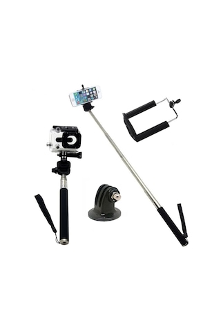 Gopro Aksiyon Kameraları Için Kafa Bandı Göğüs Bandı Ve Monopod