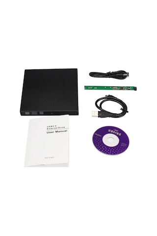 Ancheyn USB Sata Harici 9.5mm DVD RW Writer External Slim Harici Caddy 5114