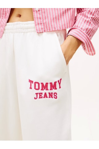 Tommy Jeans Kadın Kolej Tarzı Beyaz Eşofman Altı Dw0dw22164ybh Beyaz