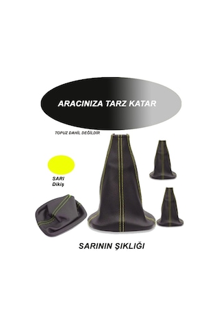 Mercdss W220- Uyumlu Araç,araba,oto Vites Körüğü Sarı Dikiş Audi R8