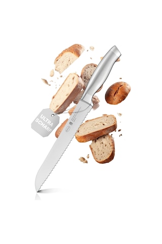 Rösle Basic Line Ekmek Bıçağı 13716-20 Cm Tırtıklı Kenarlı Yüksek Kaliteli Ekmek Kesme Bıçağı, 18/10 Pasla Diğer