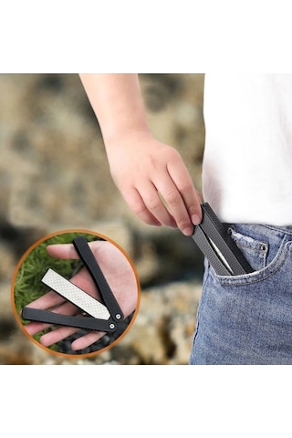 Wondernest Taraflı Lichen Katlanır Kalemtıraş Elmas Çift Cep Bileme Bıçak Bx