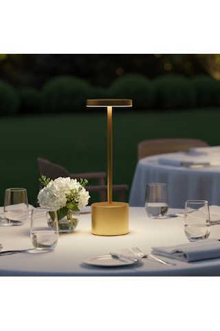 Braytron Ledli 3 Cct - Dimmable Masa Lambası Altın