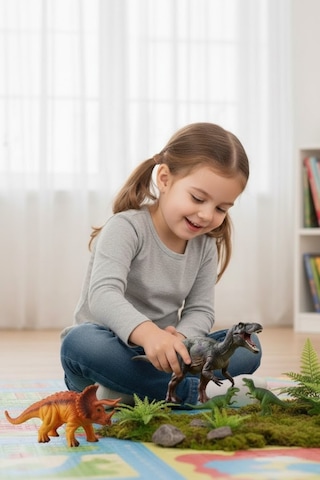 Eğitici Gerçekçi Ceratosaurus Dinozor Figür Oyuncak 25 Cm Hayvanlar