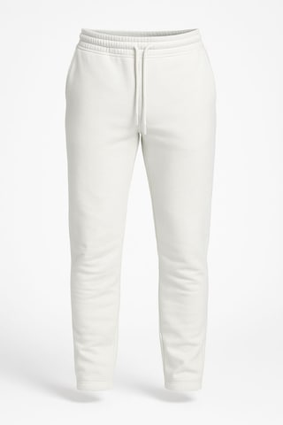 Erkek Düz Paça 3 İplik Şardonlu Rahat Kesim Premium Kumaş Eşofman Altı Ekru