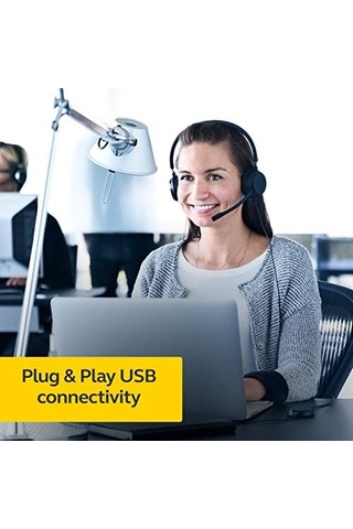 Evolve 20 Uc Mono Headset Unified Communications Headphones For Voıp Softphone With Pasif Noise Cancellation Usb-cable With Controller Black 50 x 22
