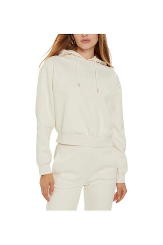 Guess Stacıe Hooded Sweats Beyaz