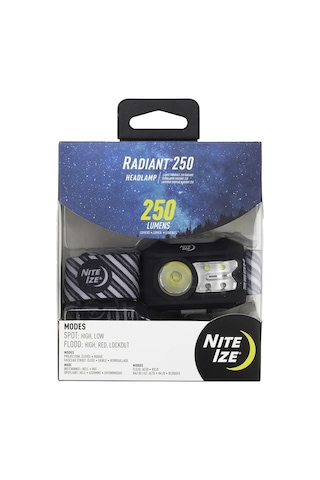 Nite ize Radiant Kafa Lambası- 250 Lümen Siyah