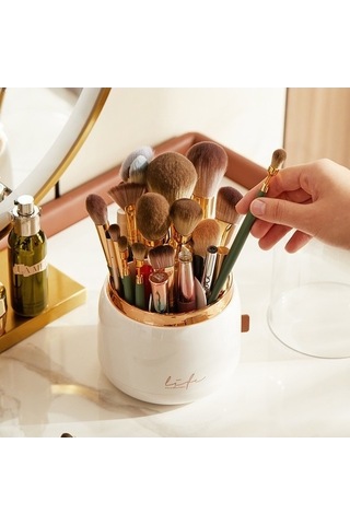 Tongxida Bosphorusboutique Makyaj Kutusu, Hafif Geçirmez, Beyaz As, Lüks Toz Saklama Kutusu Beyaz