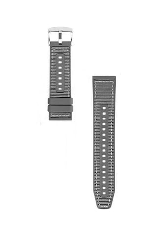 Adige Huawei Watch Gt 5 46mm İle Uyumlu Kordon Kayış Dikiş Desenli Silikon Krd102 Lms 22/dds Gri