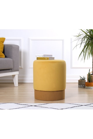 Lorencehome Lorence Home / Ropp Puf - Sarı