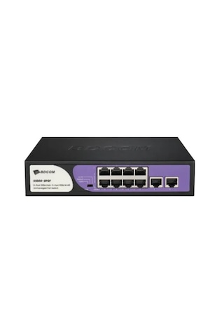 Bdcom S1000-8p2f 10 Port 10/100 8xpoe 90w 2x100 Rj45 Uplink Yönetilemez Switch