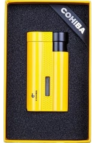 Ccm0652 Jet 3 Torch Punchlu Puro Çakmağı Sarı Krom