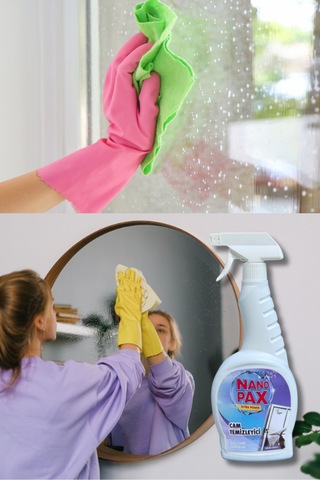 Nanopax Cam Temizleyici 750 ML Sprey + Yedek Saşe