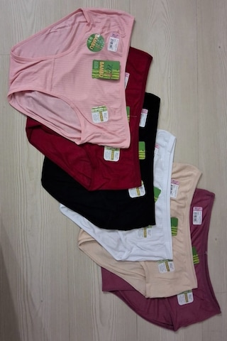 Tutku Elit 2707 Kadın Bambu Kaşkorse Bikini Külot 12 Adet Çok Renkli