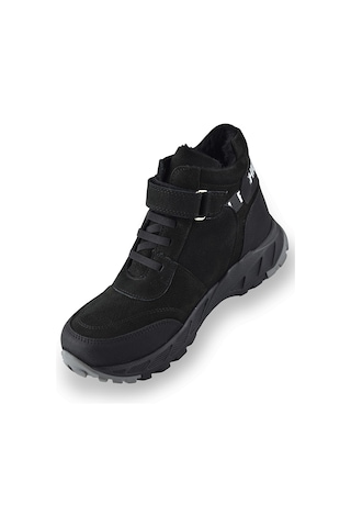 3564 Ortopedik Outdoor Erkek Çocuk Bot Ayakkabı Kaymaz Taban Siyah