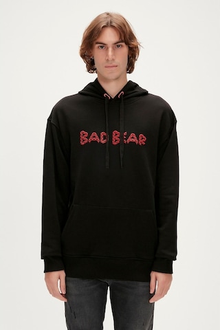 Bad Bear 3d Bad Erkek Siyah Uzun Kol Sweatshirt 230212001-NGT Siyah