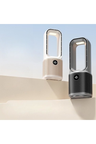 Hepu Hp-f27 Sessiz Pervanesiz Usb Şarjlı Masaüstü Fan Dahili Su Hazneli Buharlı Serinlet