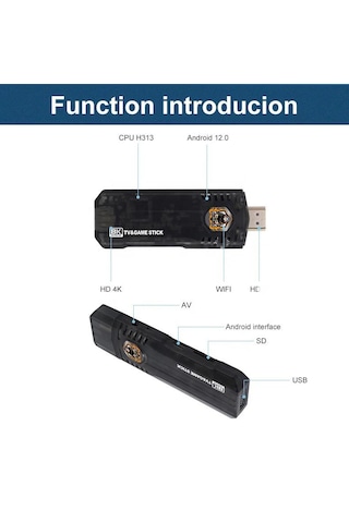 Laxsam X8 Retro 8K Ultra HD Video Oyun Konsolu + Android TV