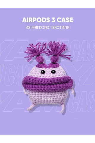 Yamcase Airpods Uyumlu 3 İçin Kılıf, Kulaklıklar İçin Peluş Kılıf 143640294 Violet