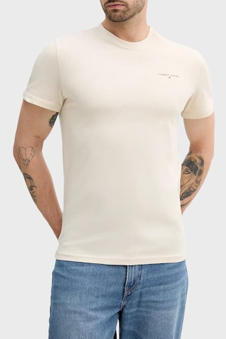 Tommy Hilfiger Tjm Slım Lınear Chest Tee Ext Erkek Bej T-shirt - Dm0dm21780-12271 Bej