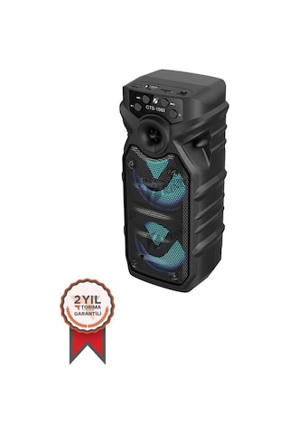 Torima Gts-1560 Taşınabilir Rgb Ledli Bluetooth Hoparlör Usb-tf Siyah
